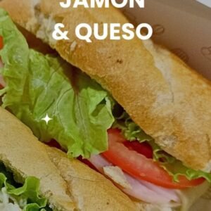 Sándwich de jamón y queso